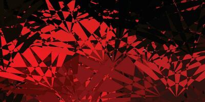 Dark Red vector background with random forms.