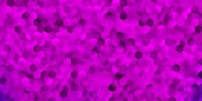 Light purple vector pattern with hexagons.