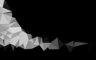 Light Silver, Gray vector shining triangular background.