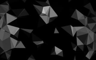 Dark Silver, Gray vector polygon abstract layout.