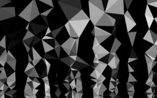 Light Silver, Gray vector shining triangular background.