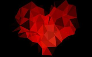 Light Red vector abstract mosaic backdrop.