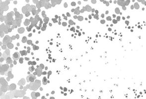 Fondo de vector gris plateado claro con formas de burbujas.