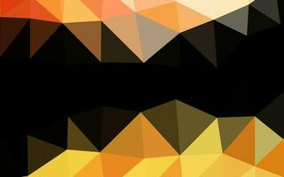 Light Yellow, Orange vector abstract mosaic pattern.