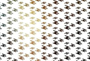 Light Yellow, Orange vector pattern with narrow lines.