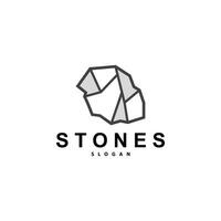 Stone Logo, Premium Elegant Design, Stone Balance Vector, Stepping Rock Walking Icon Illustration Design vector