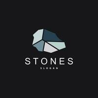 Stone Logo, Premium Elegant Design, Stone Balance Vector, Stepping Rock Walking Icon Illustration Design vector