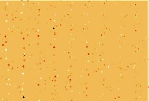Light Yellow, Orange vector pattern in polygonal style with circles.