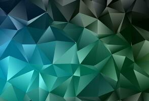 Dark Blue, Green vector abstract mosaic pattern.