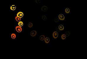 diseño vectorial de color amarillo oscuro, naranja con formas circulares. vector