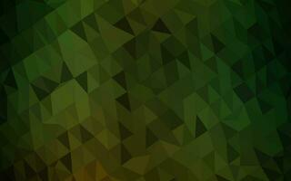 Dark Green vector low poly texture.