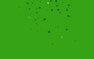 Light Green vector background with triangles.