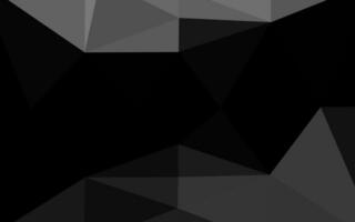 Dark Silver, Gray vector abstract polygonal texture.