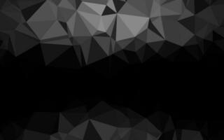 Dark Silver, Gray vector abstract polygonal layout.