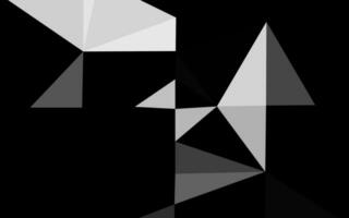 Light Silver, Gray vector shining triangular pattern.