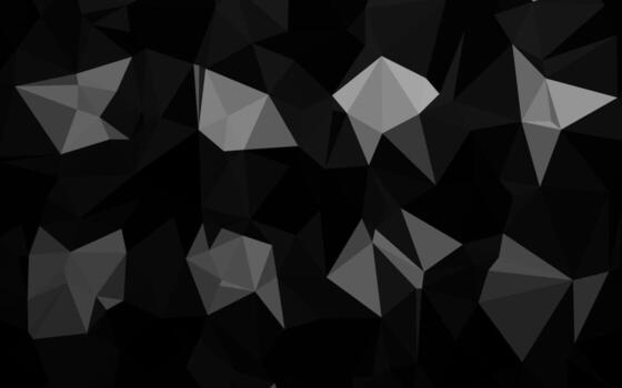 Dark Silver, Gray vector polygonal pattern.
