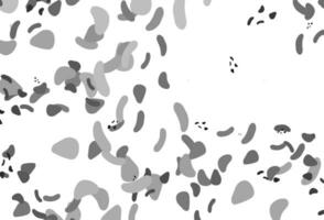 Light Silver, Gray vector pattern with chaotic shapes.