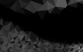 Dark Silver, Gray vector abstract polygonal texture.