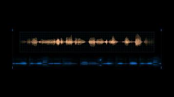 ondas do a equalizador audio níveis linhas animação transparente fundo com alfa video