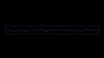 numérique graphique la fréquence vague visualisation animation transparent Contexte avec alpha video