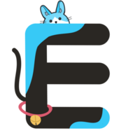 Cute cat alphabet letters Pro PNG