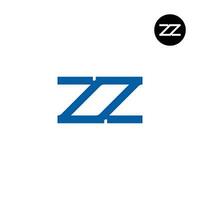 Letter ZZ Monogram Logo Design vector