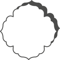 Ramadan minimo y2k telaio. islamico boho arco. estetico moderno elemento per inviare e carta. schema minimalista decorativo modello png