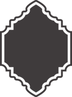 Ramadan frame shape. Islamic window and door icon. Arabic oriental arch. Silhouette of arabesque traditional template png