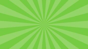 Simple Flat Green Light burst Effect vector background