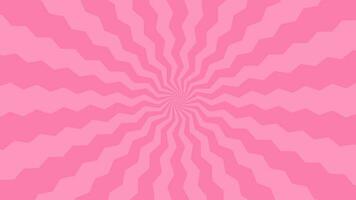 Simple Flat Pink Zigzag Light burst Effect vector background