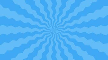 Simple Flat Blue Zigzag Light burst Effect vector background