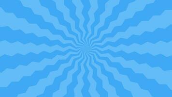 Simple Flat Blue Zigzag Light burst Effect vector background