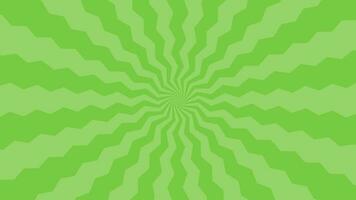 Simple Flat Green Zigzag Light burst Effect vector background