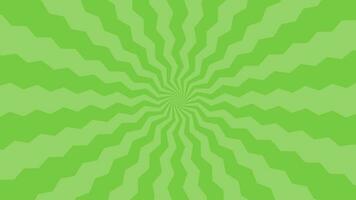 Simple Flat Green Zigzag Light burst Effect vector background