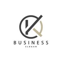 Minimal Initial K Letter Logo, Modern And Luxury Geometric Design, Icon Vector Template Element