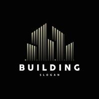 Building Real Estate Apartment Construction Logo, Elegant Premium Rustic Monogram Vector Design