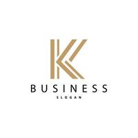 Minimal Initial K Letter Logo, Modern And Luxury Geometric Design, Icon Vector Template Element