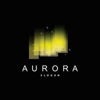 Aurora logo, cielo ver ligero vector diseño, símbolo modelo ilustración