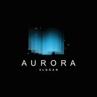 Aurora logo, cielo ver ligero vector diseño, símbolo modelo ilustración