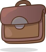 Briefcase business vector illustration. Briefcase cartoon icon isolated on white background. Briefcase for business.