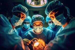 Surgeons in Operating Room - AI Generative photo