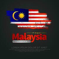 Malaysia independence day  template vector