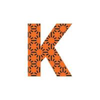 K letter logo or k text logo and k word logo design. vector