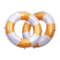 3 Sek Rettungsring Reise Symbol Illustration isoliert oder 3d Sommer- Rettungsring Symbol png