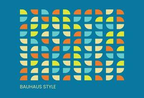 Abstrac background bauhaus style. Colorfull abstract bauhaus pattern vector