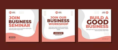 Corporate business social media post template design vector