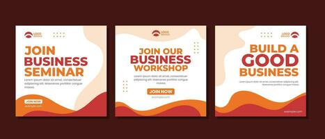Corporate business social media post template design vector