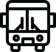 Bus transportation symbol icon vector image. Illustration of the silhouette bus transport public travel design image. EPS 10