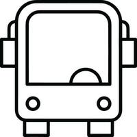 Bus transportation symbol icon vector image. Illustration of the silhouette bus transport public travel design image. EPS 10