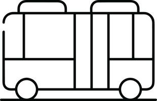 Bus transportation symbol icon vector image. Illustration of the silhouette bus transport public travel design image. EPS 10